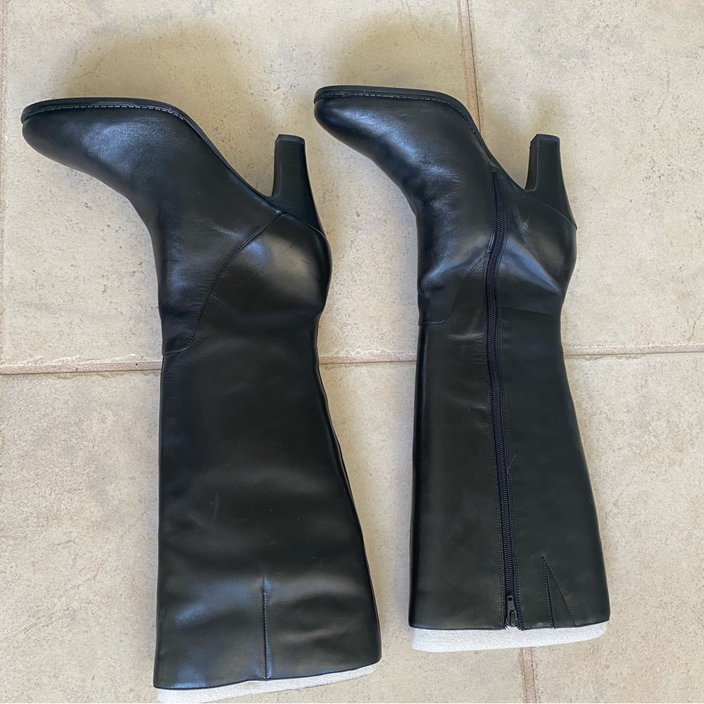 Ainsley -black knee high boots - new- never worn. Size 11 M. Leather upper